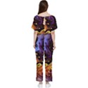 Nebula Starry Night Skies Abstract Art Batwing Lightweight Jumpsuit View2