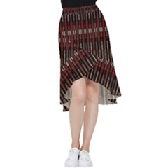 Mechanics Frill Hi Low Chiffon Skirt