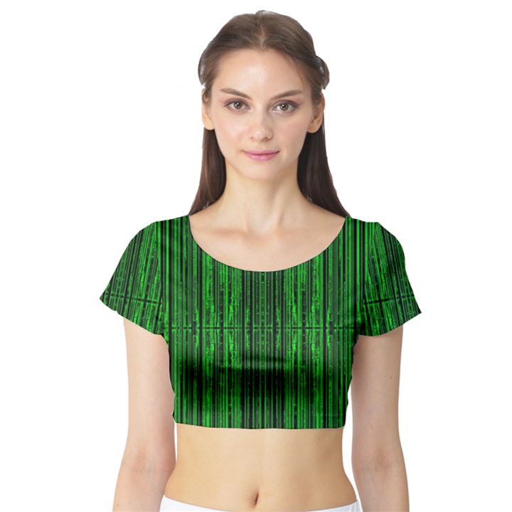 Techs Short Sleeve Crop Top