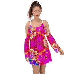 Newdesign Kimono Sleeves Boho Dress by LW41021