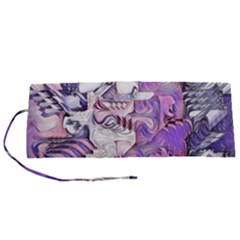 Blooming Lilacs Spring Garden Abstract Roll Up Canvas Pencil Holder (s) by CrypticFragmentsDesign