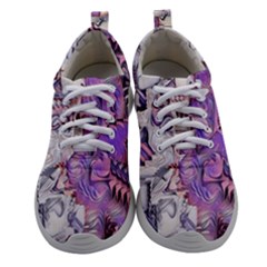 Blooming Lilacs Spring Garden Abstract Athletic Shoes by CrypticFragmentsDesign