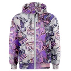 Blooming Lilacs Spring Garden Abstract Men s Zipper Hoodie by CrypticFragmentsDesign