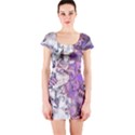 Blooming Lilacs Spring Garden Abstract Short Sleeve Bodycon Dress View1