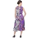 Blooming Lilacs Spring Garden Abstract Round Neck Boho Dress View2