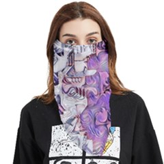 Blooming Lilacs Spring Garden Abstract Face Covering Bandana (triangle)