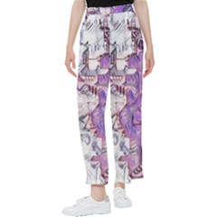 Blooming Lilacs Spring Garden Abstract Women s Pants  by CrypticFragmentsDesign