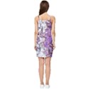 Blooming Lilacs Spring Garden Abstract Summer Tie Front Dress View2