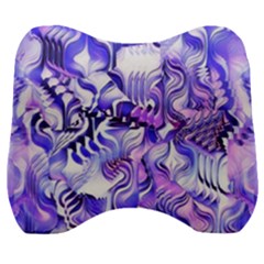 Weeping Wisteria Fantasy Gardens Pastel Abstract Velour Head Support Cushion by CrypticFragmentsDesign