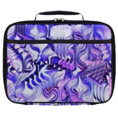 Weeping Wisteria Fantasy Gardens Pastel Abstract Full Print Lunch Bag by CrypticFragmentsDesign