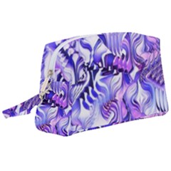 Weeping Wisteria Fantasy Gardens Pastel Abstract Wristlet Pouch Bag (large) by CrypticFragmentsDesign