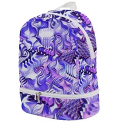 Weeping Wisteria Fantasy Gardens Pastel Abstract Zip Bottom Backpack by CrypticFragmentsDesign