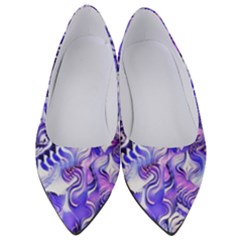 Weeping Wisteria Fantasy Gardens Pastel Abstract Women s Low Heels by CrypticFragmentsDesign