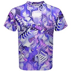 Weeping Wisteria Fantasy Gardens Pastel Abstract Men s Cotton Tee by CrypticFragmentsDesign