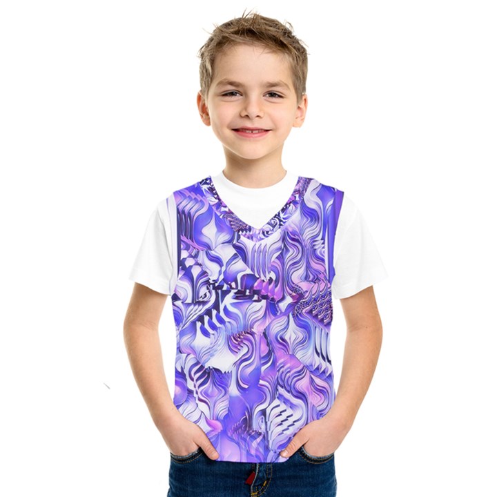 Weeping Wisteria Fantasy Gardens Pastel Abstract Kids  Basketball Tank Top