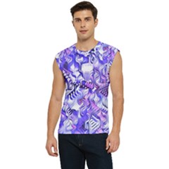 Weeping Wisteria Fantasy Gardens Pastel Abstract Men s Raglan Cap Sleeve Tee by CrypticFragmentsDesign