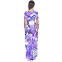 Weeping Wisteria Fantasy Gardens Pastel Abstract Short Sleeve Maxi Dress View2