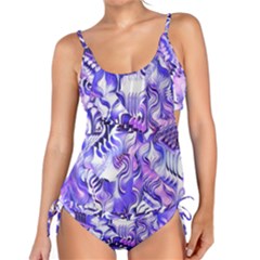 Weeping Wisteria Fantasy Gardens Pastel Abstract Tankini Set by CrypticFragmentsDesign