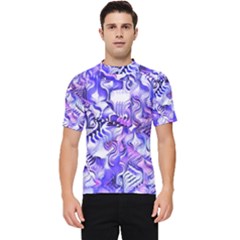 Weeping Wisteria Fantasy Gardens Pastel Abstract Men s Short Sleeve Rash Guard