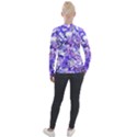 Weeping Wisteria Fantasy Gardens Pastel Abstract Velvet Zip Up Jacket View2