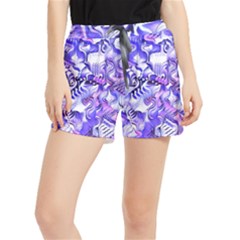 Weeping Wisteria Fantasy Gardens Pastel Abstract Runner Shorts