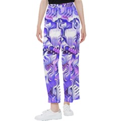 Weeping Wisteria Fantasy Gardens Pastel Abstract Women s Pants  by CrypticFragmentsDesign