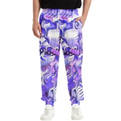 Weeping Wisteria Fantasy Gardens Pastel Abstract Men s Elastic Waist Pants