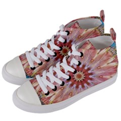 Pink Beauty 1 Women s Mid-top Canvas Sneakers by LW41021