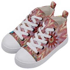 Pink Beauty 1 Kids  Mid-top Canvas Sneakers by LW41021