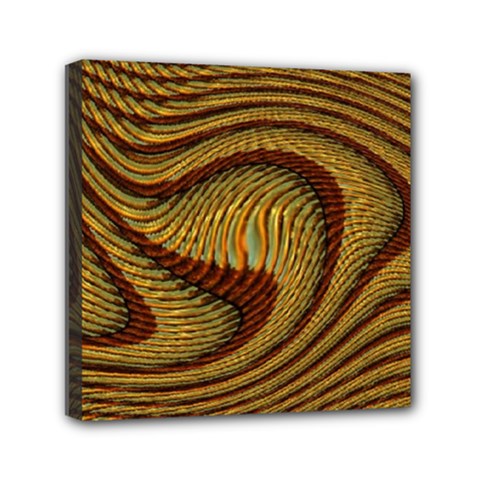 Golden Sands Mini Canvas 6  X 6  (stretched) by LW41021