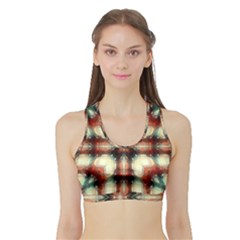 Royal Plaid  Sports Bra With Border by LW41021