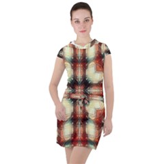 Royal Plaid  Drawstring Hooded Dress by LW41021