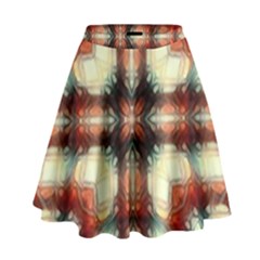 Royal Plaid  High Waist Skirt by LW41021