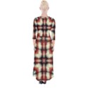 Royal Plaid  Quarter Sleeve Wrap Maxi Dress View2