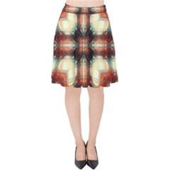 Royal Plaid  Velvet High Waist Skirt by LW41021