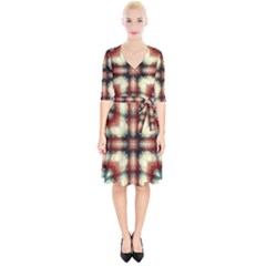 Royal Plaid  Wrap Up Cocktail Dress by LW41021