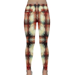 Royal Plaid  Lightweight Velour Classic Yoga Leggings