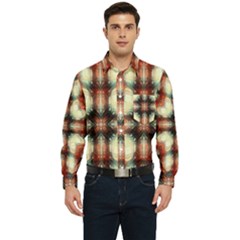 Royal Plaid  Men s Long Sleeve Pocket Shirt  by LW41021