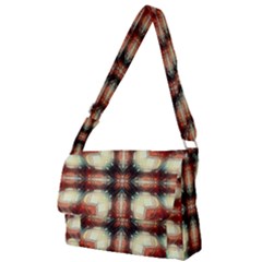 Royal Plaid  Full Print Messenger Bag (l) by LW41021