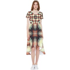 Royal Plaid  High Low Boho Dress