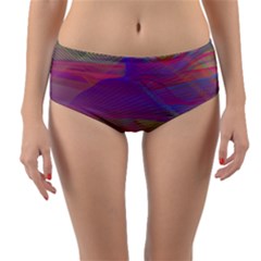 Color Winds Reversible Mid-waist Bikini Bottoms