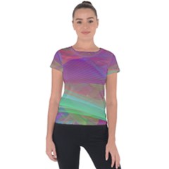 Color Winds Short Sleeve Sports Top  by LW41021