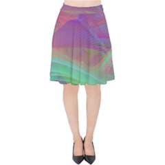 Color Winds Velvet High Waist Skirt by LW41021