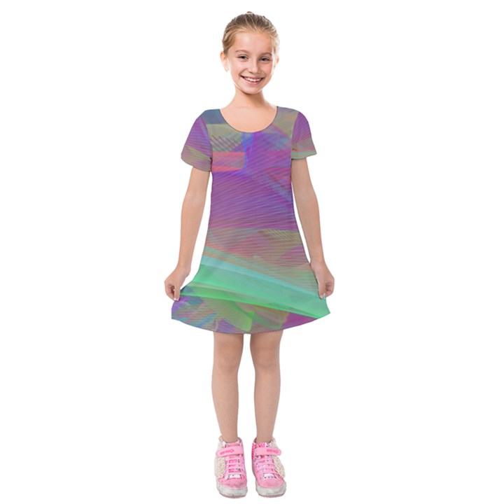 Color Winds Kids  Short Sleeve Velvet Dress