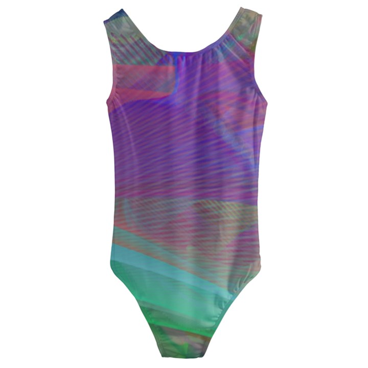 Color Winds Kids  Cut-Out Back One Piece Swimsuit