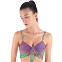 Color Winds Woven Tie Front Bralet View1