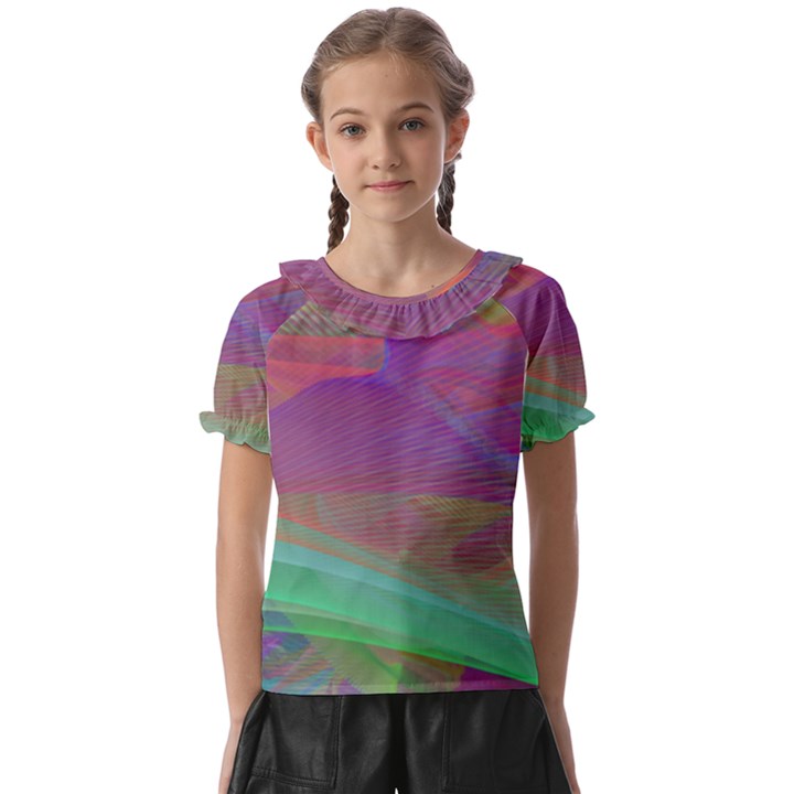 Color Winds Kids  Frill Chiffon Blouse