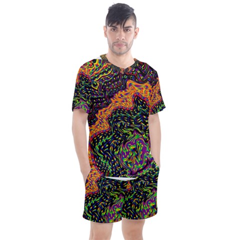 Goghwave Men s Mesh Tee And Shorts Set by LW41021