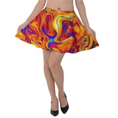 Sun & Water Velvet Skater Skirt by LW41021