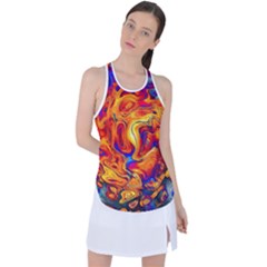 Sun & Water Racer Back Mesh Tank Top by LW41021